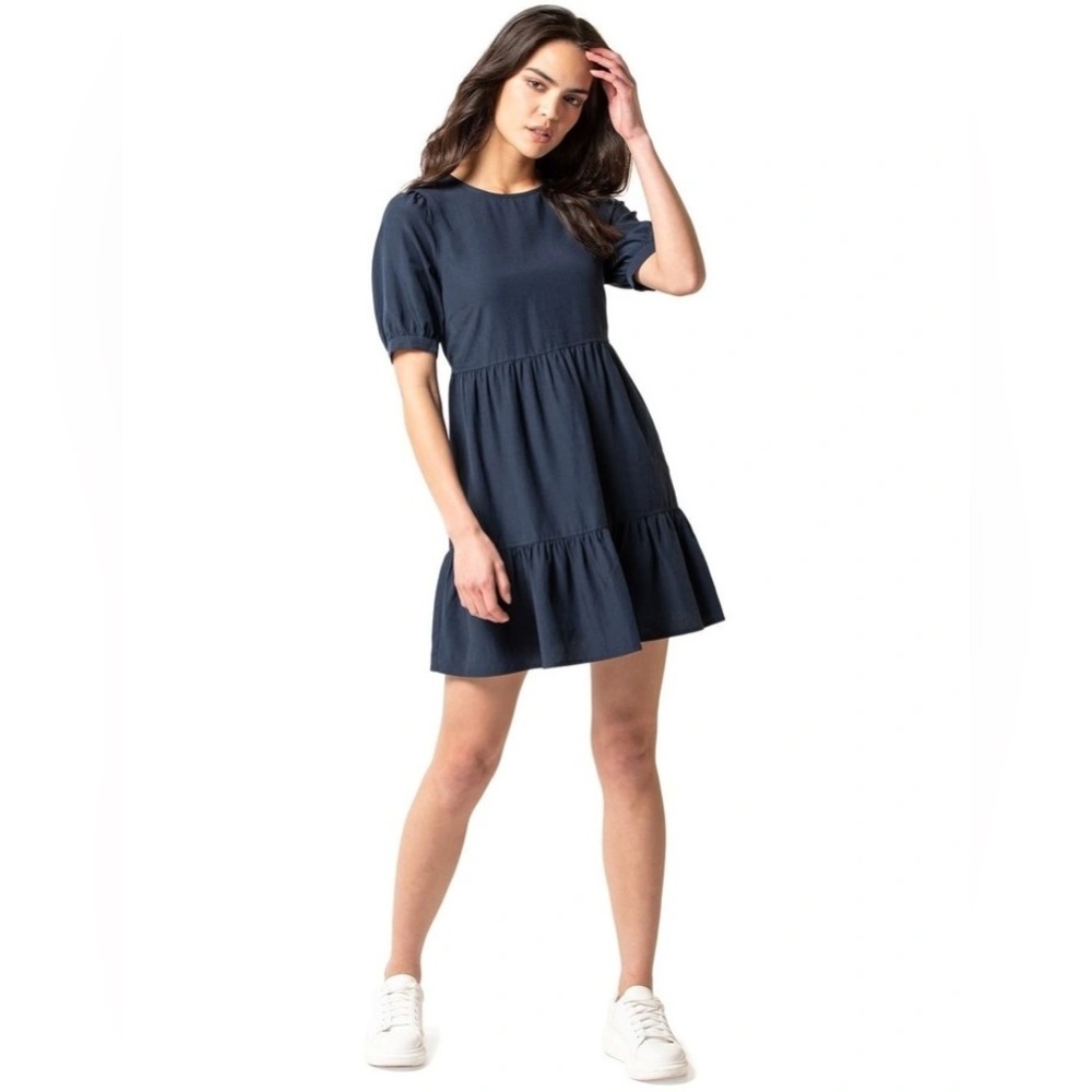 Ever new navy blue baby doll dress